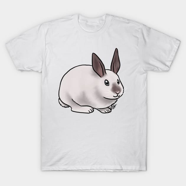 Small Mammal - Rabbit - Californian T-Shirt by Jen's Dogs Custom Gifts and Designs